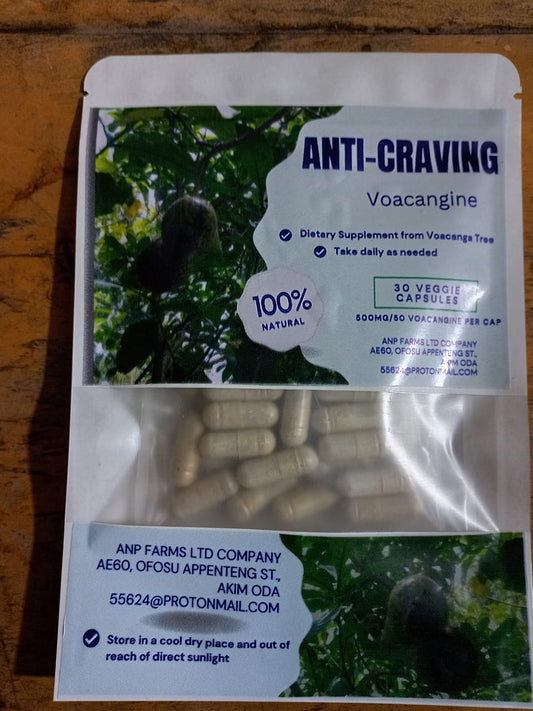 Anti-Craving Voacangine 30 Veggie Capsules 500mg/50mg Voacangine